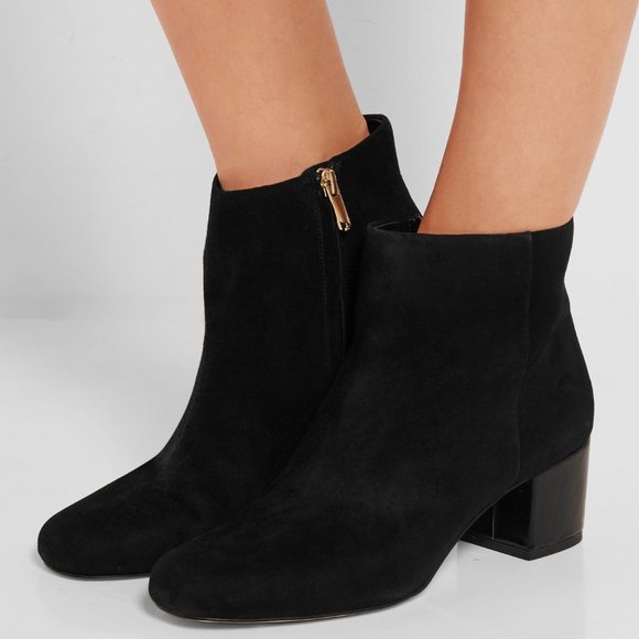 Sam Edelman Shoes | Sam Edelman Edith Suede Heeled Boot | Color: Black | Size: 7 | Foxtailsun's Closet